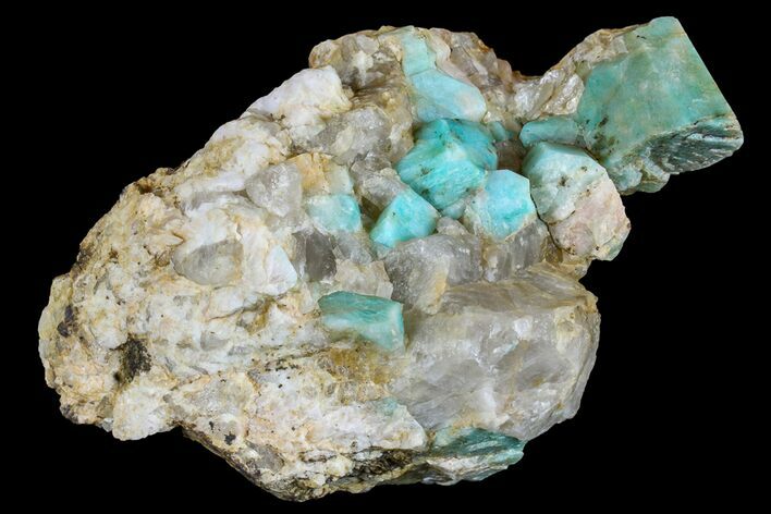 Amazonite Crystal Cluster with Smoky Quartz - Colorado #168085